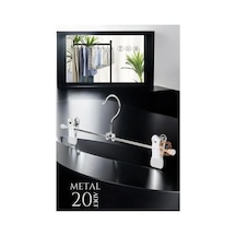 Zenvia Metal Etek Pantolon Askısı - Mandallı Etek Askısı Pantolon Askısı 20 Adet Znv2023 Renkli