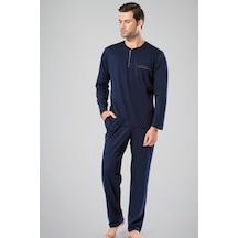 Pierre Cardin 5454 Erkek Uzun Kollu Pijama Takımı-lacivert Lacivert