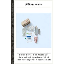 Delux Serisi Set Alternatif Geleneksel Uygulama 58 Li Tam Profesyonel Hacamat Seti