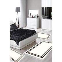 Eko Trend Djt Yıkanabilir Kaymaz Taban 3 Lü Yatak Odası Takımı F5006 Modern Bej