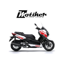 Yamaha Xmax 2015 Uyumlu Sticker Fire Red Edition Takım Sticker