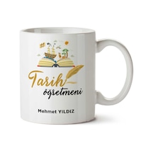 Kişiye Özel Tarih Öğretmeni 5 Kupa Bardak Çok Renkli