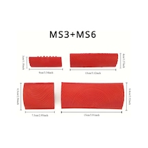 Gateesat 4 Parça Ahşap Damar Silindir Boya Fırçası Seti, Dekoratif Yüzey Boyama