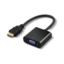 8744 Dijital Hdmı To Vga Görüntü Çevirici Aparat Siyah Hdmı Çıkışlı Bilgisayarların Görüntüsünü Vga Girişli Monitör, Projeksiyon Vb Görüntü Cihazlarına Aktarır, Çevirir.
