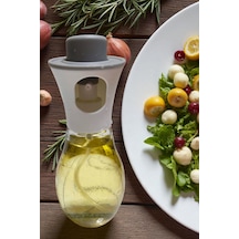 220 Ml Cam Şişe Sirkelik Çok Amaçlı Spreyli Yağdanlık Şeffaf