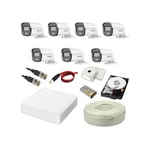 Hıkvısıon Colorvu 7li 2mp Set Gece Renkli Sesli Görüntü 1tb Hdd
