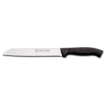 Sürbisa 61201 Tırtıklı Ekmek Bıçağı Lazerli Bileme 25 CM Pimsiz Siyah