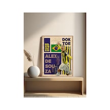Alex De Souza Ahşap Çerçeveli Tek Parça Dekoratif Tablo Çok Renkli - 821525479 Çok Renkli