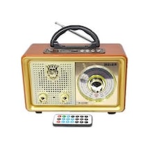 Meier M-110Bt Nostaljik Radyo Ahşap Görünümlü Bluetooth Hoparlör