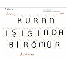 Kuran Işığında Bir Ömür Banner Kurana Geçme Afiş 3 Mt