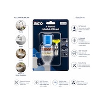 İbico İ13-135 Musluk Ucu Filtresi 16-19mm Tüm Musluklara Uyum 360 6 Katmanlı Taşlı - 12'li Paket Diğer