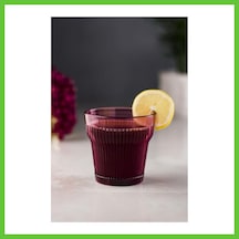 Bezos Akrilik Mürdüm Tekli Kısa Bardak & Su Meşrubat Kahve Yanı Bardağı 300 Ml Cam Değildir Dmc