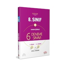 8.Sınıf Tamamı Çözümlü 6 Deneme -  Editör