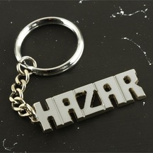 Hazar - 450 - - Shophnrl - İsimli Anahtarlık- Çok Renkli