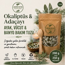 Laborem Natura Okaliptüs & Adaçayı Çok Amaçlı Banyo, Ayak Ve Vücut Tuzu Mineralli Rahatlatıcı Bakım Tuzu 350 Gr