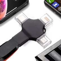 Type-c Ve Lightning Android Iphone Ipad Usb-c Flash Bellek Dosya Aktarım Çevirici Adaptör
