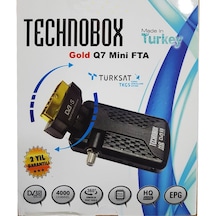 Technobox Gold Q7 Mini Scart Fta Uydu Alıcısı Tkgs Özellikli