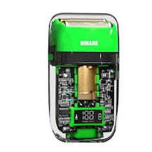 Wmark NG-988 Titanyum Kaplama Kafa Pistonlu Usb Tıraş Makinesi Yeşil