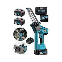 Dragro Alman DRG-2YG 21 V 3000 Mah Dijital Göstergeli Dal Budama Testeresi 10 Pilli Mavi