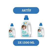 Aktif Bebek Çocuk Sıvı Çamaşır Deterjanı 3x 1500 Ml