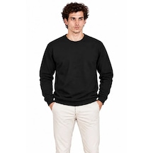 Modi Erkek 3lü Bisiklet Yaka İçi Şardonlu 2 İplik Düz Uzun Kollu Regular Fit Sweatshirt - Siyah - Bordo - Çok Renkli M