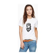 Gamblıng Rose Girl Baskılı Beyaz Kadın Tshirt