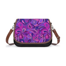 Psychedelic Hippie Purple Tears Vintage Crossbody Bag For Women Medium Leather Hobo Bags Shoulder Bag Classic City Leather Satchels Sdg642