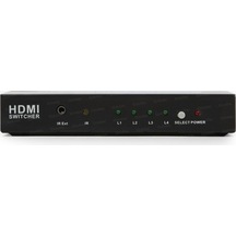 Dark 4 Giriş 1 Çıkış Kumandalı Hdmı 4K Switch