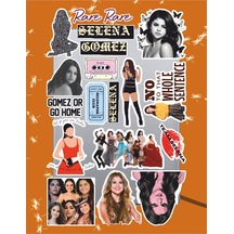 Selena Gomez Sticker Seti Laptop Ajanda Notebook Tablet Telefon Defter Etiket Bullet Journal Diğer