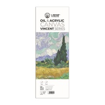 Vıncent Oıl Acrylıc Canvas Whıte 300gr 20cmx56cm 10 Sayfa Yağlı Ve Akrilik Boya Defteri