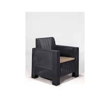 Aksu Tekli 1 Kişilik Koltuk Balkon&teras Bahçe Koltuk / Antrasit Mavi