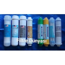 Filtre Dünyası Usa 12" Inline 8Li Alkalin Mineral Bio Ceramic Infrared