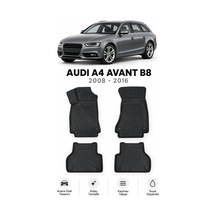 Audi A4 Avant B8 2011 Karbon Desenli Premium 3d Havuzlu Oto Paspas 4 Parça