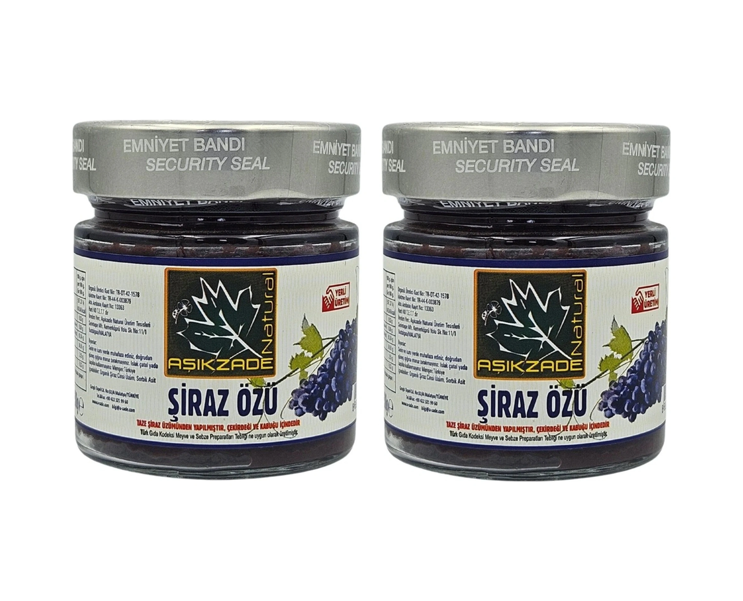 Aşıkzade 2'li Set Şiraz Özü 255 Ml 300 G 250 ML