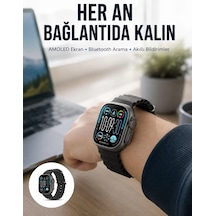 Amoled Akıllı Saat 49mm Bluetooth Arama Spor Ve Sağlık Yeni Nesil