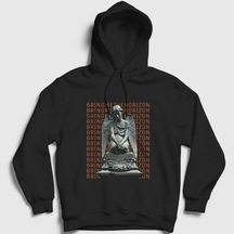 Presmono Unisex Angels Bring Me The Horizon Kapüşonlu Sweatshirt Siyah