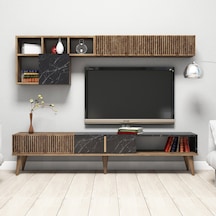 Variant Milan Tv Ünitesi - Ceviz / Siyah Mermer