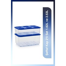 Tupperware Şeffaf Buzdolabı Saklama Kabı 2'li Set Çok Renkli