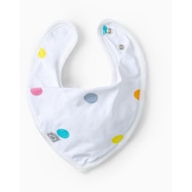 Bebek Sıvı Geçirmez Fular Bandana Önlük Renkli Puantiyeler