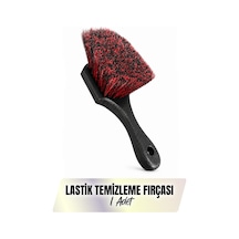 Lastik Paspas Ve Davlumbaz Temizleme Fırçası Kısa Saplı Yoğun Kıllı Oto Detay Fırçası