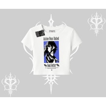 Tarzsokak Babby Tee Tshirt Oversize Anime Kız Baskılı Beyaz