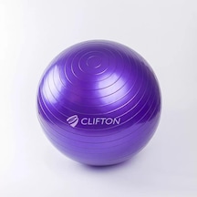 Clifton 65 CM Mor Dura-Strong Deluxe Pilates Topu+ Pompa