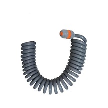 Plasyay Spiral Yıkama Sulama Uzatma Hortumu 5 Metre Gri