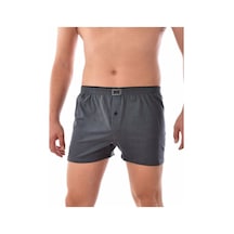 Tutku Nil Botiquen Erkek Füme 4 Adet Pamuklu Düğmeli Boxer Füme Nlbtqn-117 Füme