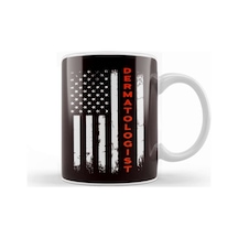 Dermatologist Usa American Flag Dermatology Skin Doctor Kupa Bardak Porselen Karışık