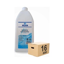 Aqua Deiyonize Su Distile Su 1 Lt - 16 Adet 1 Koli