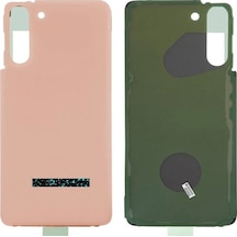 Samsung Galaxy Uyumlu S21 5g Sm-g991 Arka Kapak Pembe Altın Belirtilen
