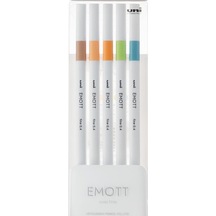 Uni-ball Akrilik Uçlu Kalem Emott 0.4 Mm Fine 5 Li Doğa Renk