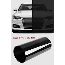 Cam Filmi Siyah Amerikan Çizilmez  Koyu ton 100 cm x 10 metre