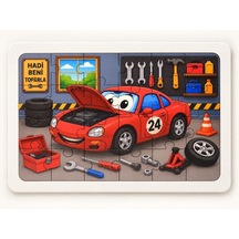 Tamirci - Beni Toparla - 24 Parça Ahşap Puzzle